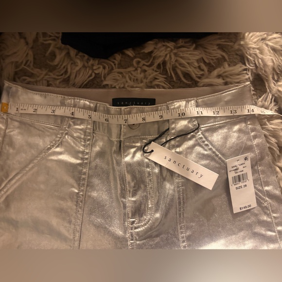 SANCTUARY HAYDEN METALLIC BOOTCUT PANTS SIZE 27 & 28 - Picture 8 of 8